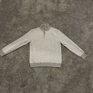 J Crew Cashmere Collared Sweater in Houndstooth Jacquard Medium